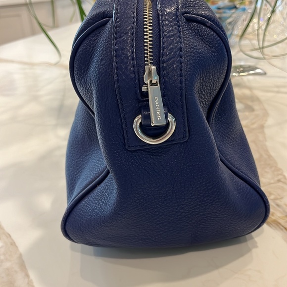 VGUC Danier royal blue leather satchel bag with matching cross body stra… - Picture 3 of 11